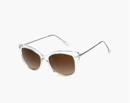 Transparent cat eye sunglasses