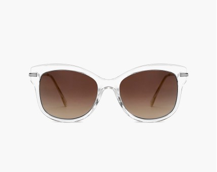 Transparent cat eye sunglasses