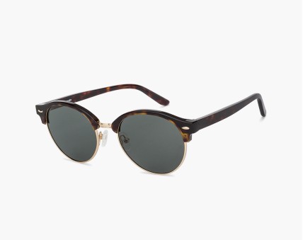 Tortoise full rim round eye glasses