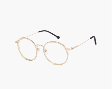 Unisex metal spectacle frame gold eye glasses