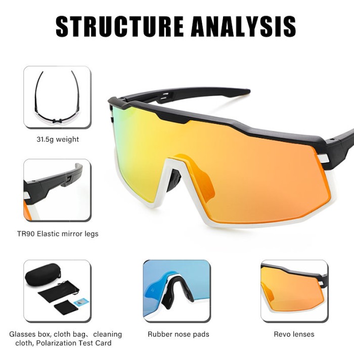 Full-Frame Polarized Cycling Sunglasses