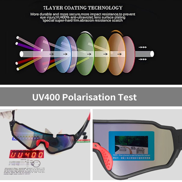 Polarized TR90 Ultra-Light Sports Sunglasses