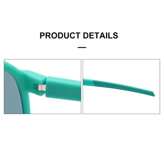 Outdoor Sports Polarized Sunglasses Rectangular TR90 Frame