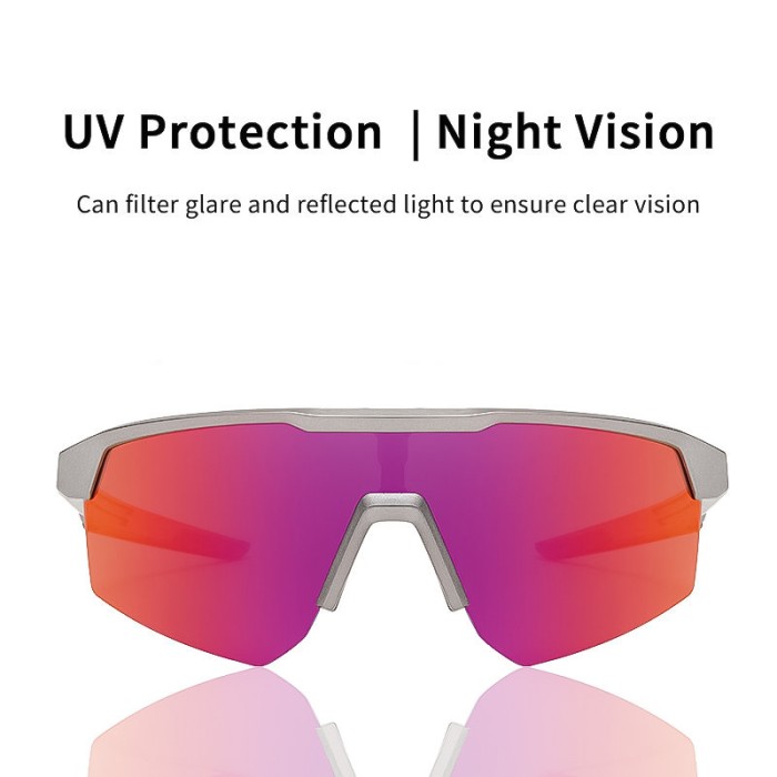 TR90 Polarized Cycling Sports Sunglasses Oversized Frame Style