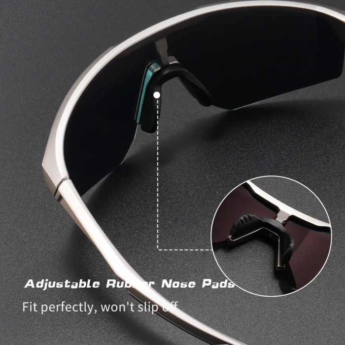 TR90 Polarized Cycling Sports Sunglasses Oversized Frame Style