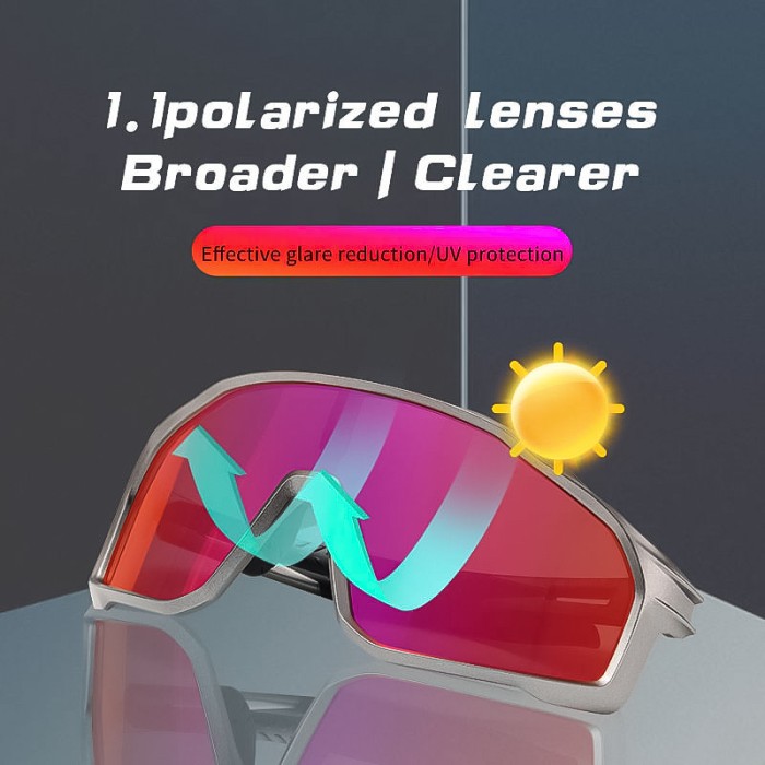 Integrated Anti-Glare Sports Sunglasses