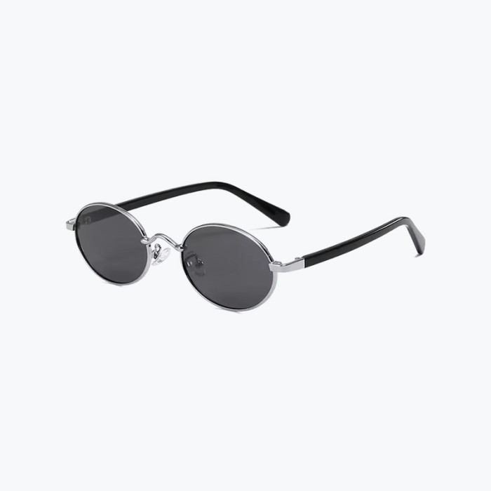 Classic Metal Frame Retro Round Polarized Sunglasses