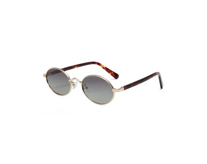Classic Metal Frame Retro Round Polarized Sunglasses