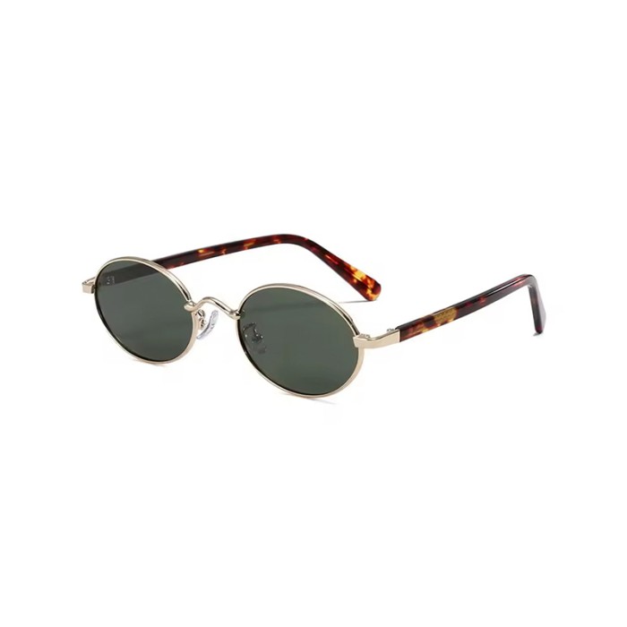 Classic Metal Frame Retro Round Polarized Sunglasses