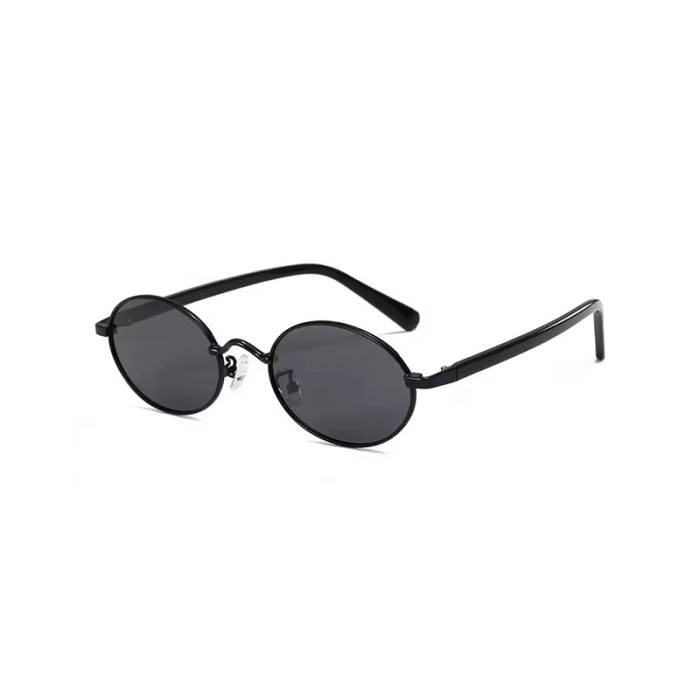 Classic Metal Frame Retro Round Polarized Sunglasses