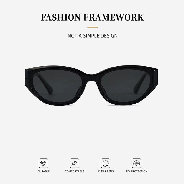 UV-Blocking Retro TR90 Sunglasses