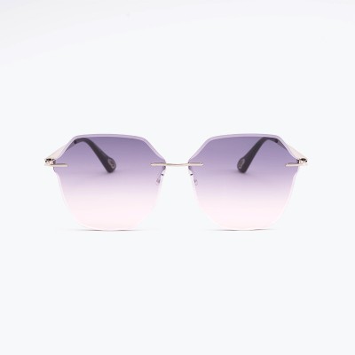 Women's Frameless Polygon Sunglasses