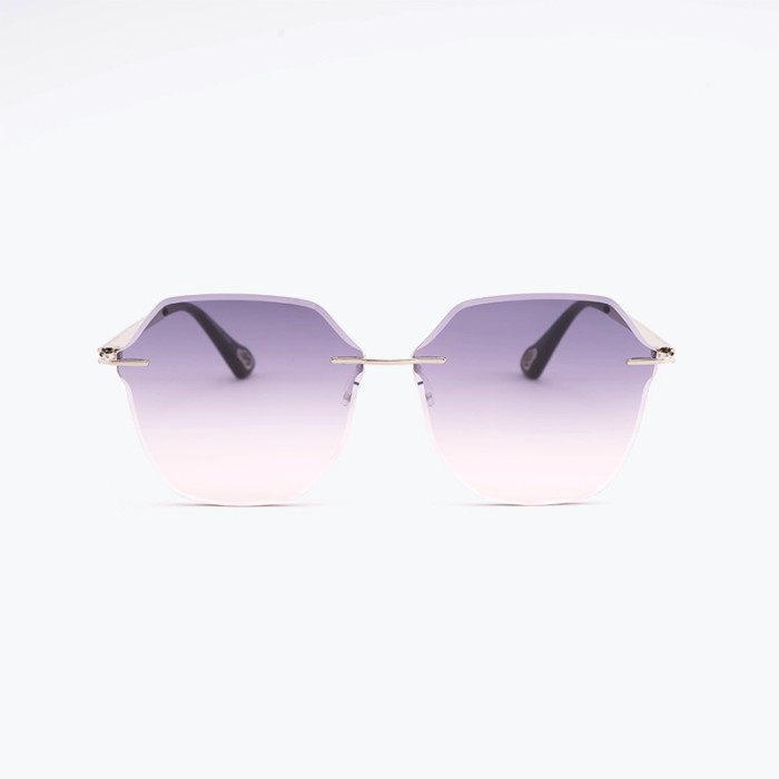 Women's Frameless Polygon Sunglasses