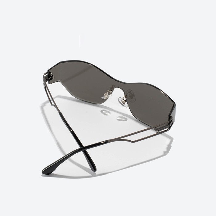 Avant-Garde One-Piece Frameless Sunglasses