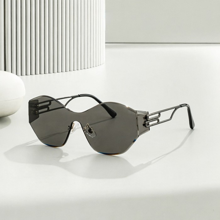 Avant-Garde One-Piece Frameless Sunglasses