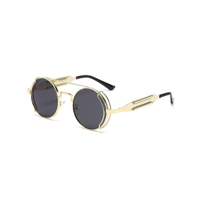 Retro Metal Round-Frame Sunglasses Retro Metal Round-Frame Sunglasses