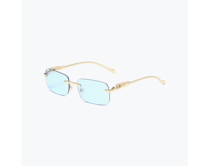 Metal Retro Rimless Sunglasses