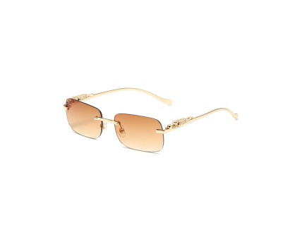 Metal Retro Rimless Sunglasses