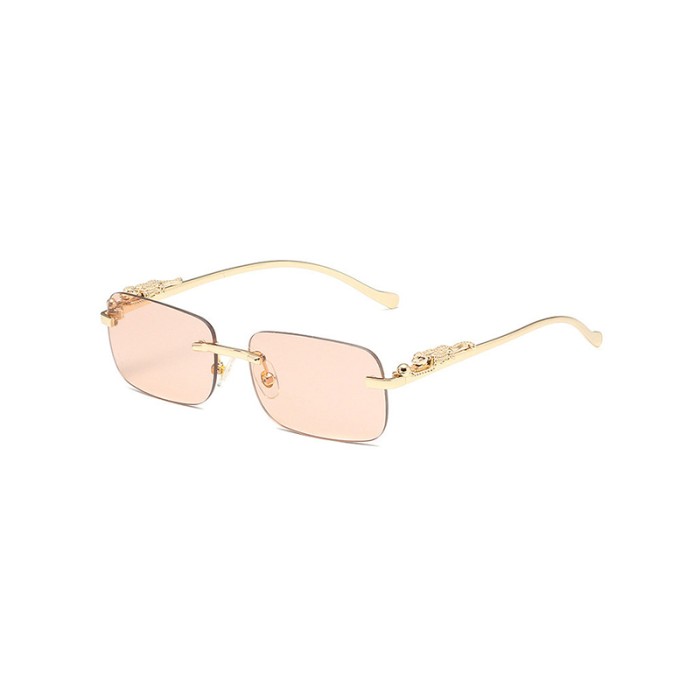Metal Retro Rimless Sunglasses
