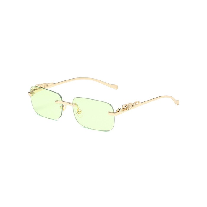 Metal Retro Rimless Sunglasses