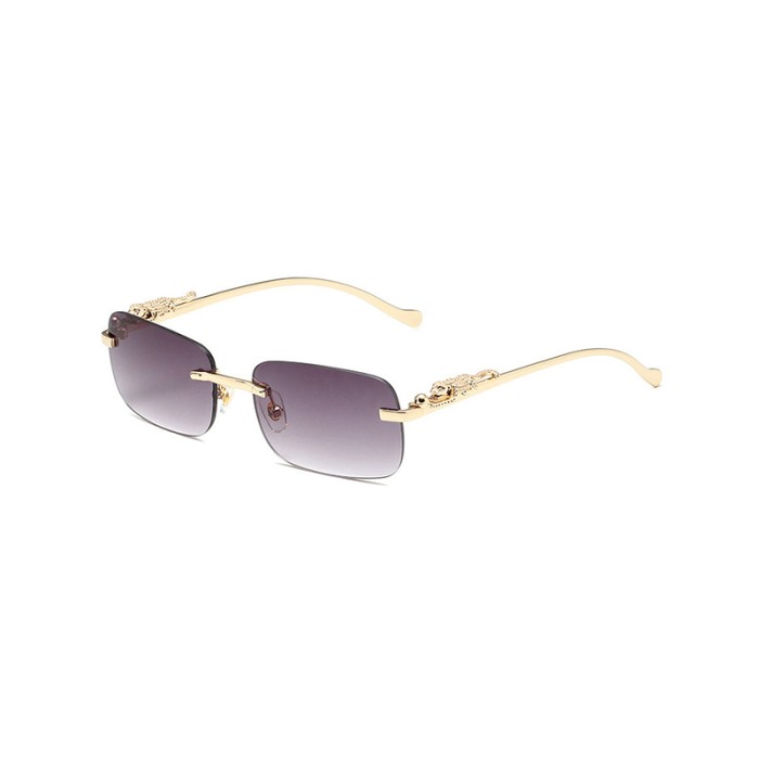Metal Retro Rimless Sunglasses