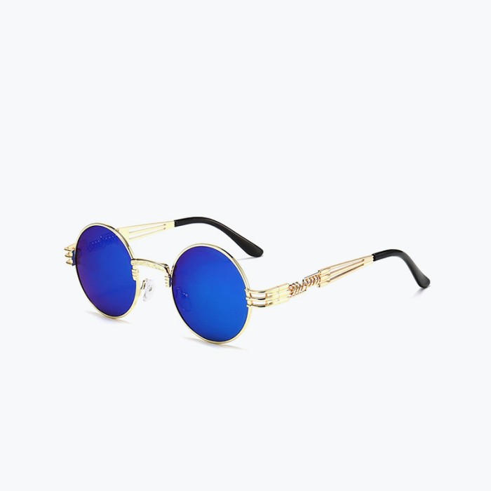 Round Frame Steampunk Style Sunglasses