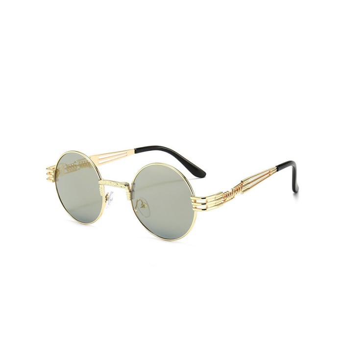 Round Frame Steampunk Style Sunglasses