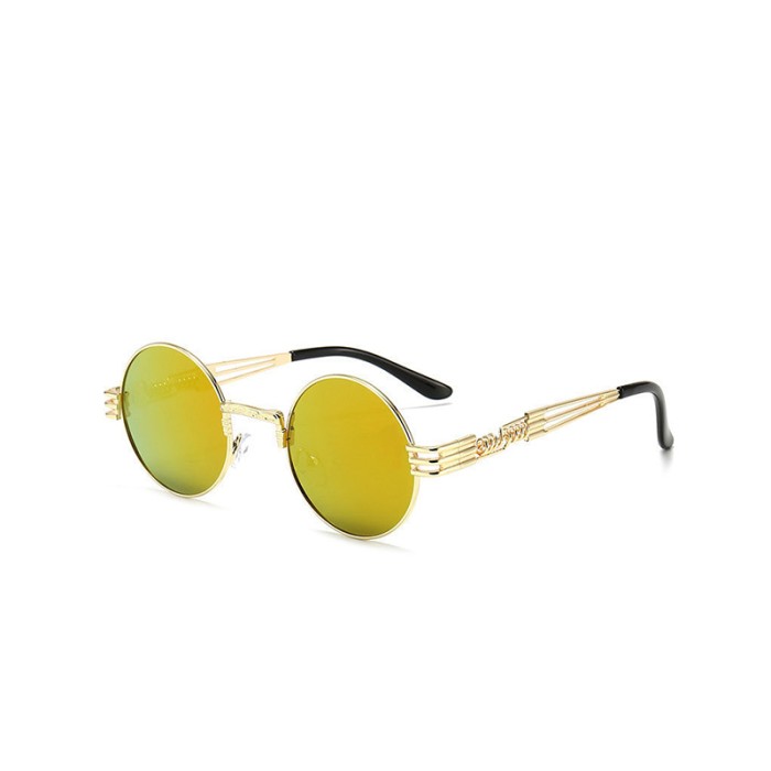 Round Frame Steampunk Style Sunglasses