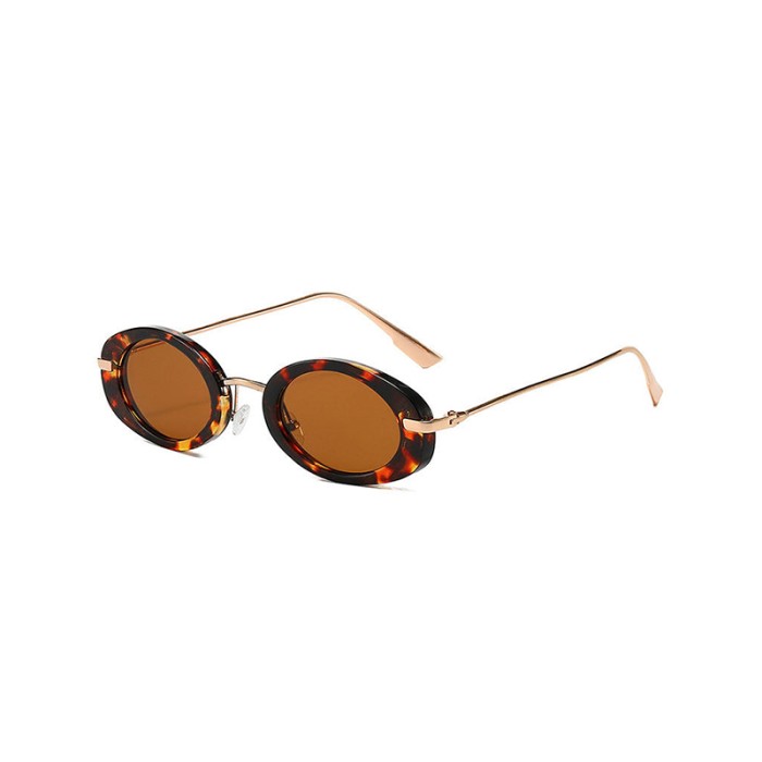 Small Frame Oval Retro Sunglasses