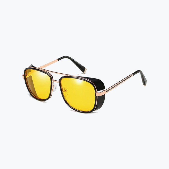 Sporty Titanium Oval Sunglasses