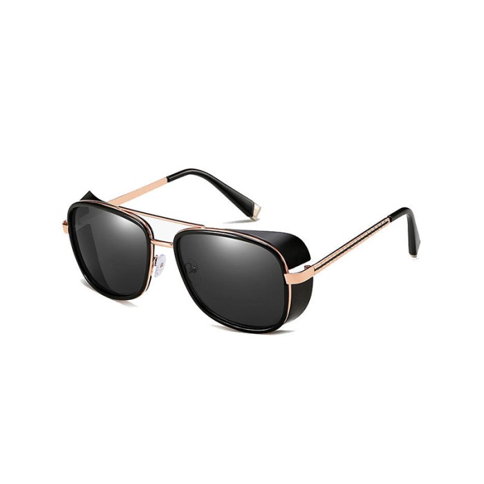 Sporty Titanium Oval Sunglasses