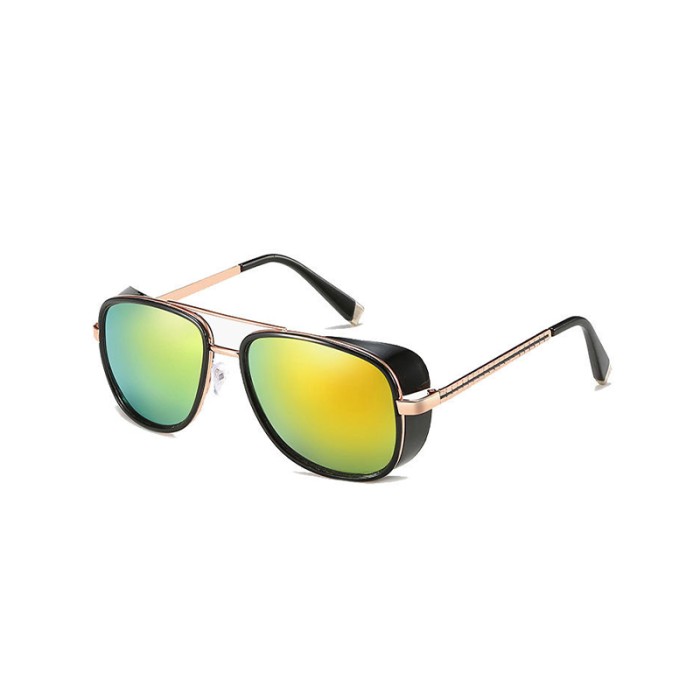 Sporty Titanium Oval Sunglasses