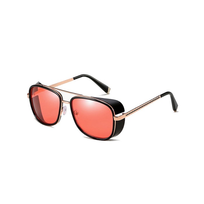 Sporty Titanium Oval Sunglasses