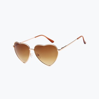 Heart-Shaped Gradient Lens Sunglasses