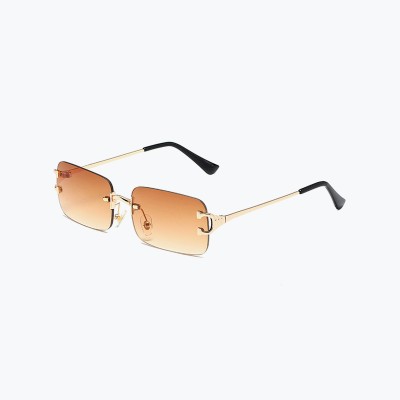 Metal Frameless Personality Sunglasses