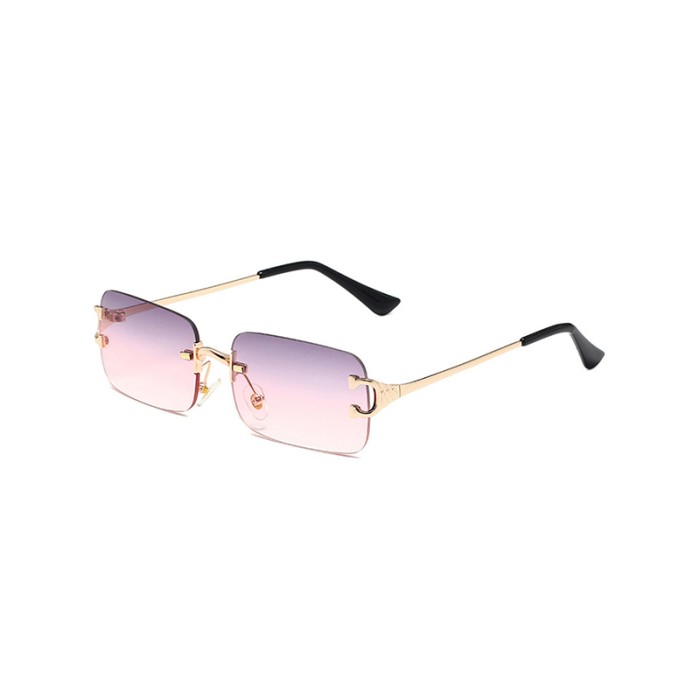 Metal Frameless Personality Sunglasses