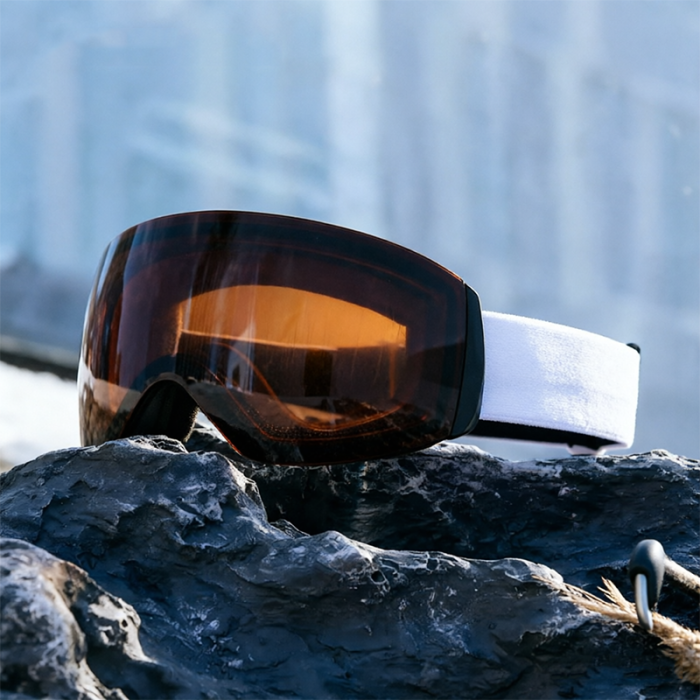 Anti-Fog Anti-UV Spherical Ski Goggles