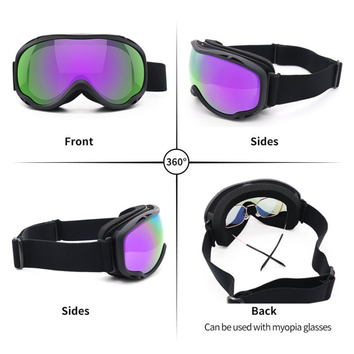 Full Frame Anti-Fog Ski Goggles