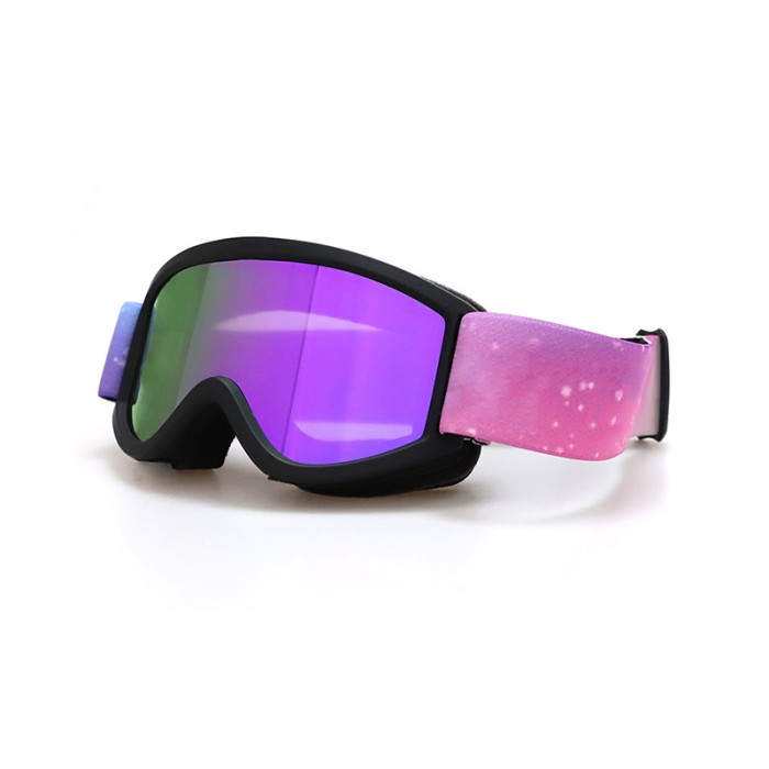 Printed Anti-Fog Children's Ski Goggles