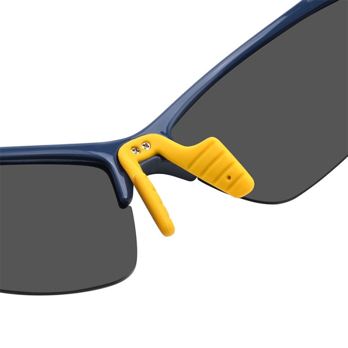 Semi-Rimless TR90 Racing Sports Polarized Sunglasses