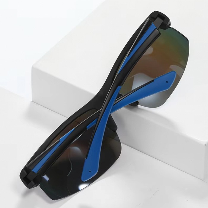 Outdoor Sports Polarized Sunglasses Semi-Rim Design UV Protection