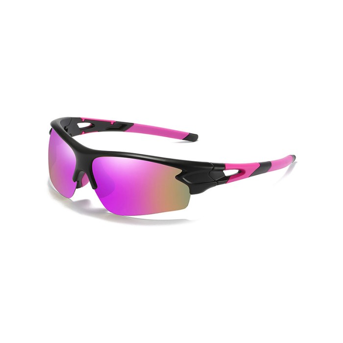 Fashionable Semi-Rimless Camouflage Sports Sunglasses