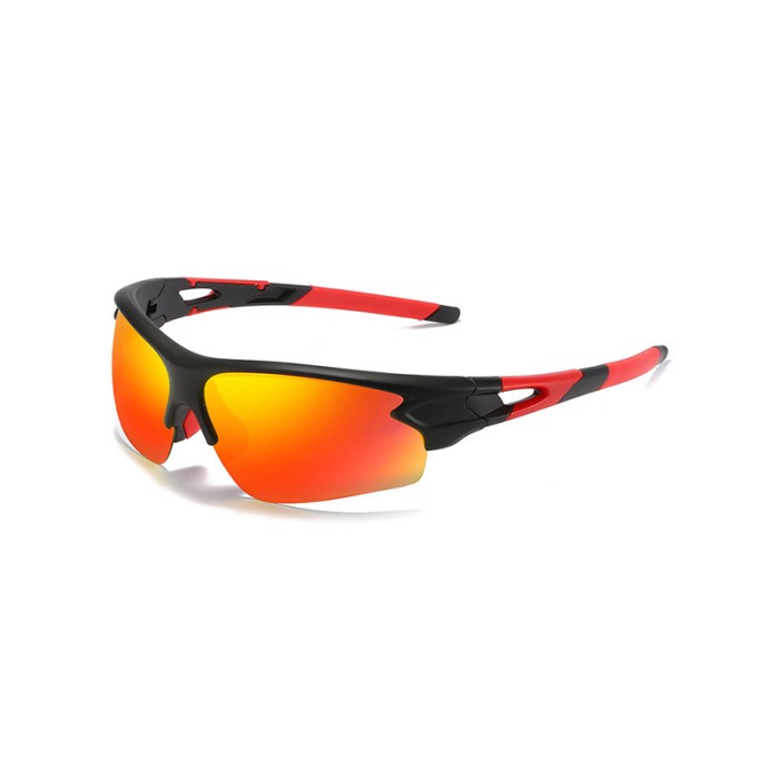 Fashionable Semi-Rimless Camouflage Sports Sunglasses