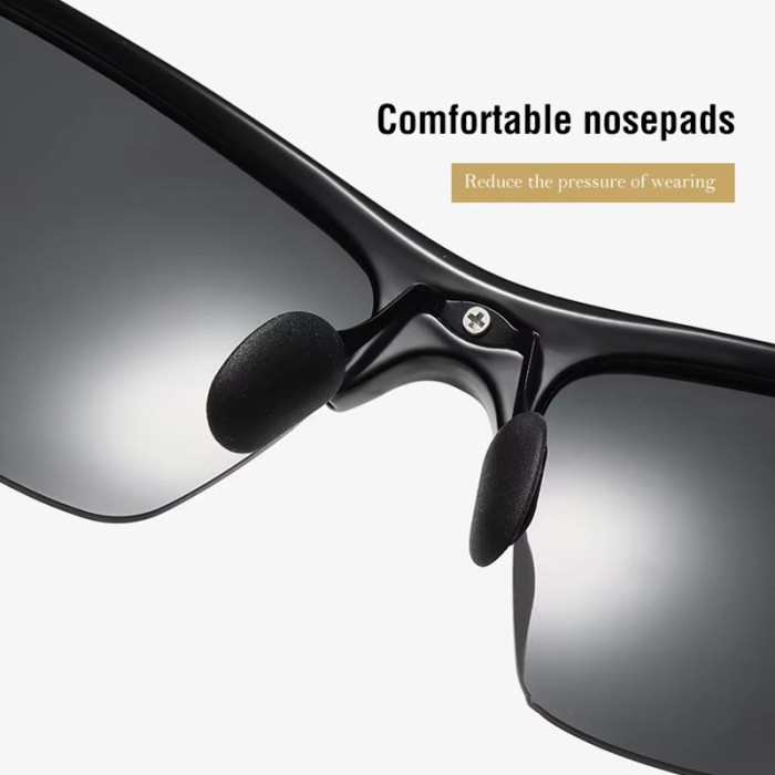 TR90 Semi-Rim Polarized Sports Sunglasses