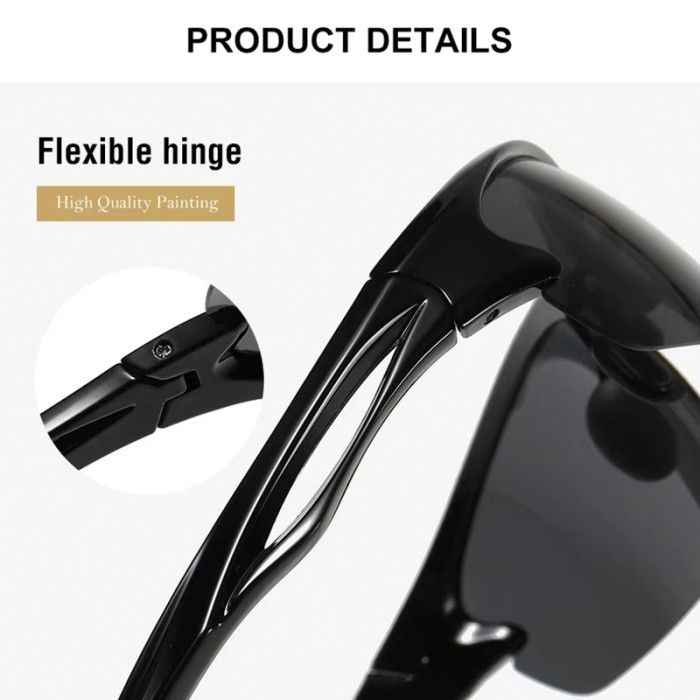TR90 Semi-Rim Polarized Sports Sunglasses