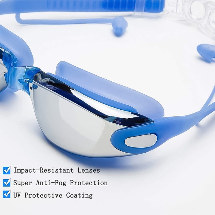 Professional Anti-Fog Soft Silicone Competitive Swimming Goggles