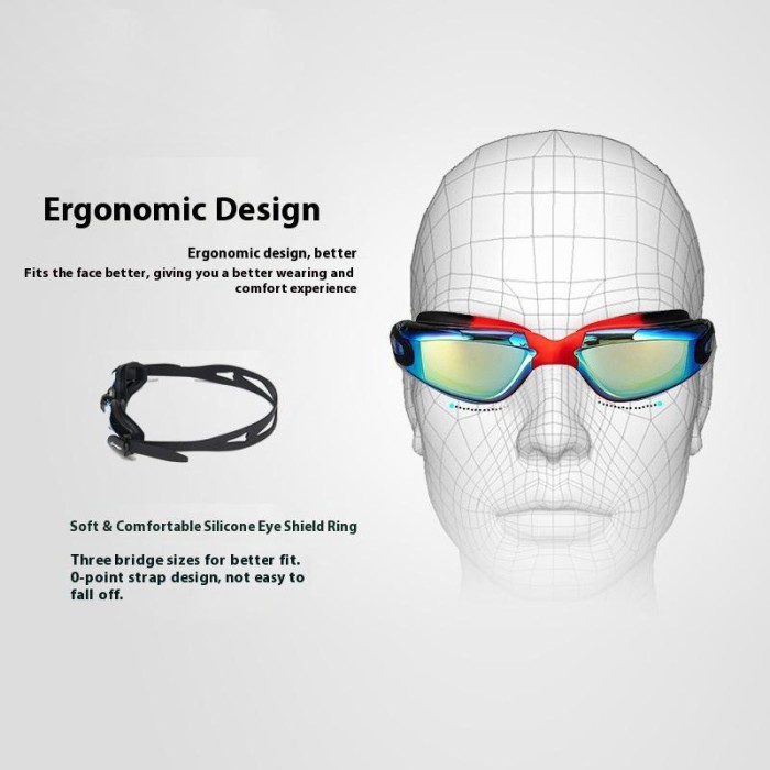 Children's Single Lens Anti-Fog Swimming Goggles