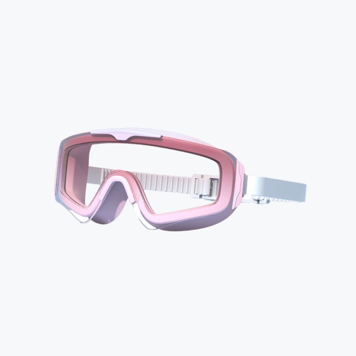 Adjustable Silicone Gasket Swimming Goggles