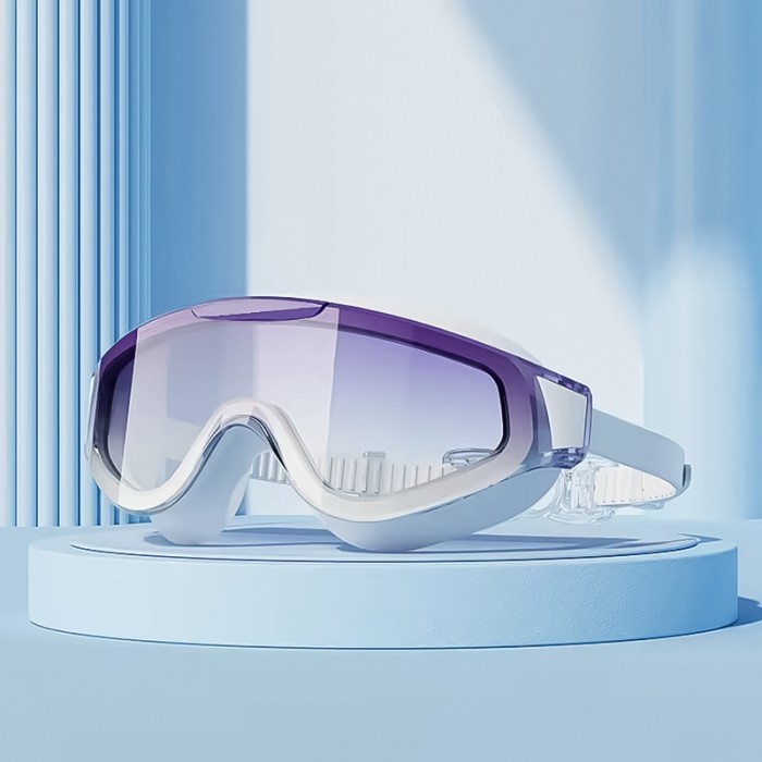 Adjustable Silicone Gasket Swimming Goggles